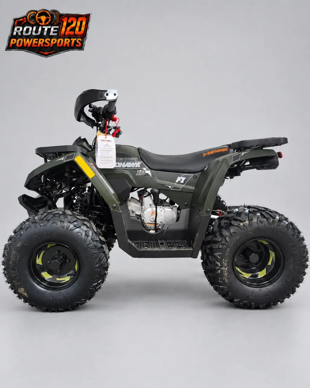 Mudhawk 10FI ATV Matte Green Denago powersports machine