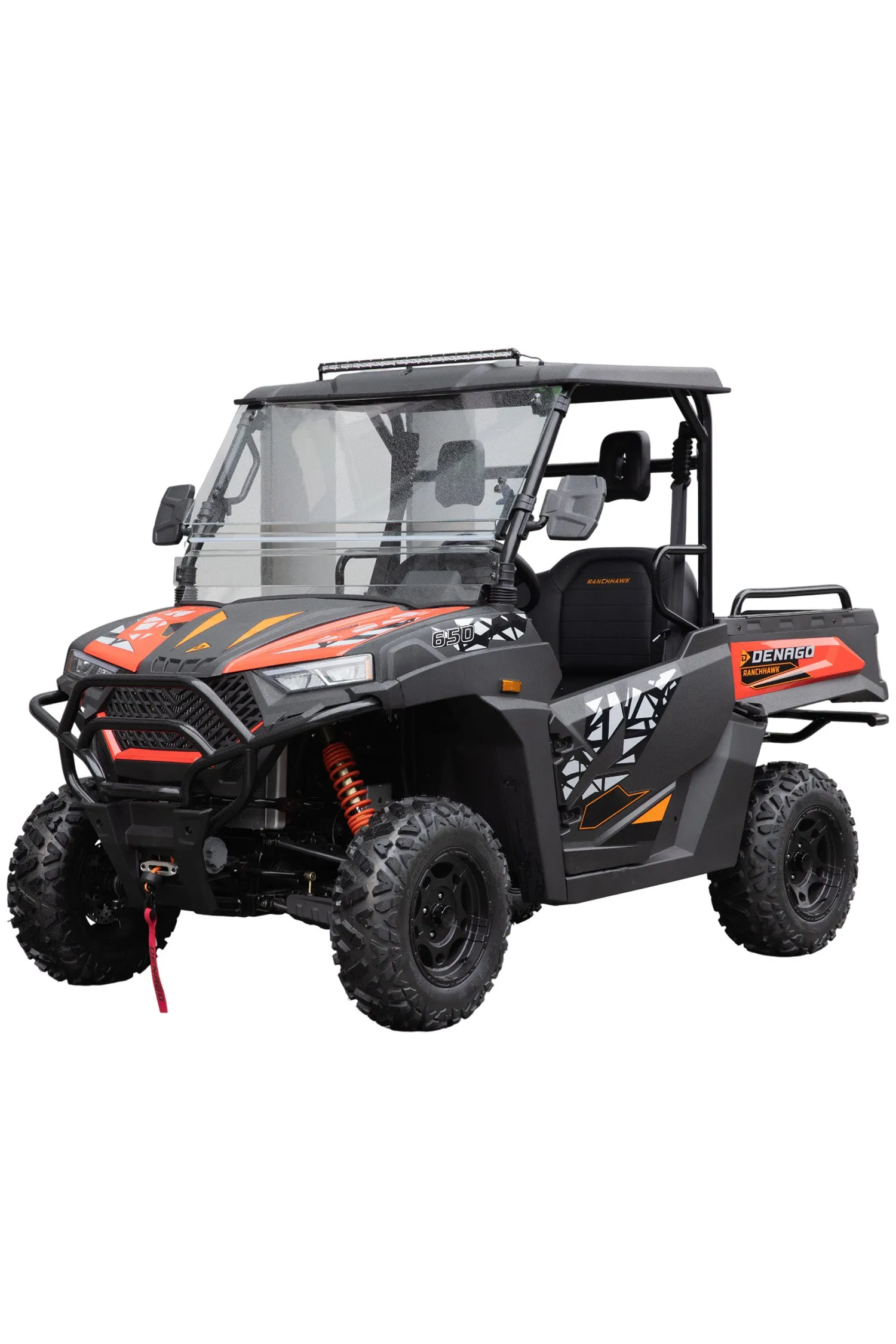 RanchHawk 650FI UTV · Red Denago powersports machine